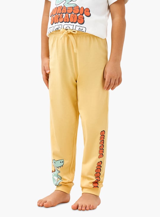 Juniors Dinosaur Print T-shirt and Pyjama Set