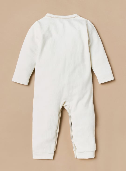 Juniors Textured Sleepsuit with Long Sleeves