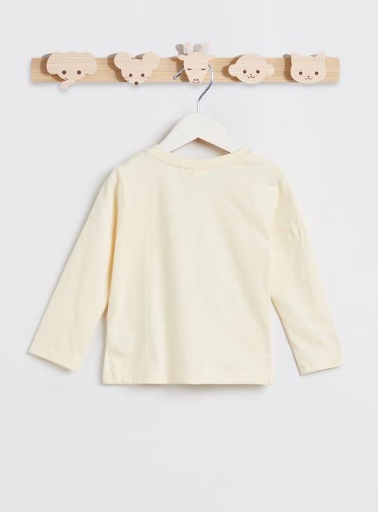 Juniors 3 Piece Applique T-shirt with Joggers Set