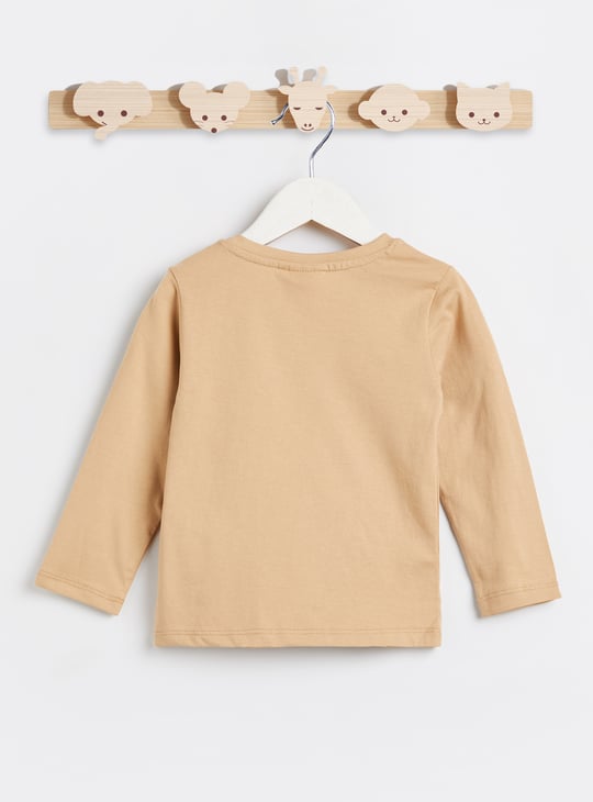 Juniors 3 Piece Applique T-shirt with Joggers Set