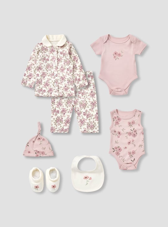Juniors 8-Piece Floral Print Clothing Gift Set