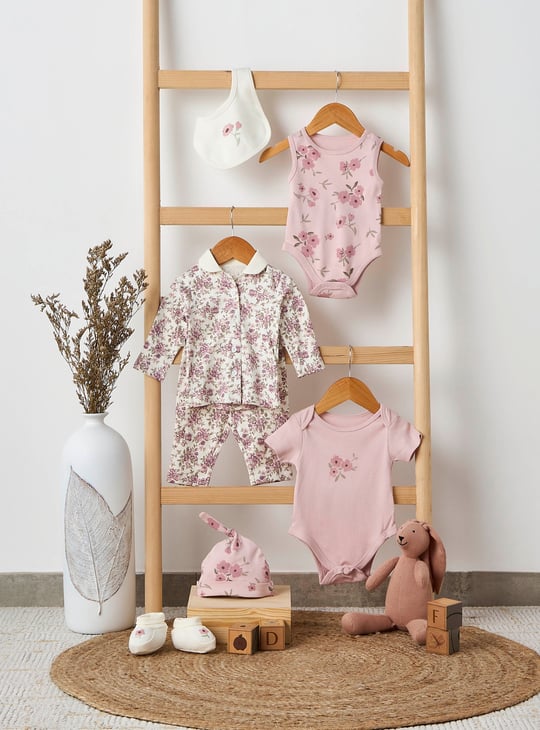 Juniors 8-Piece Floral Print Clothing Gift Set