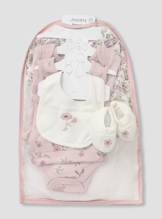 Juniors 8-Piece Floral Print Clothing Gift Set