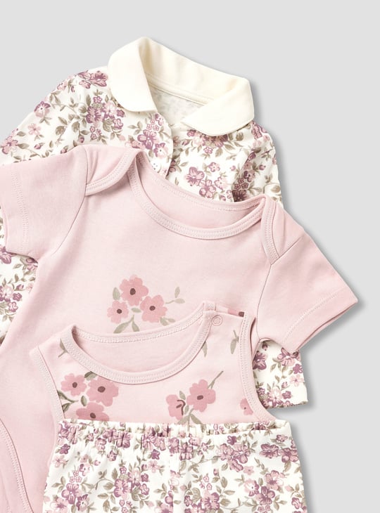 Juniors 8-Piece Floral Print Clothing Gift Set