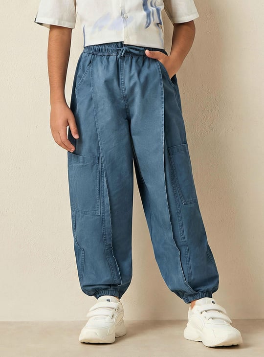 Juniors Solid Cargo Joggers