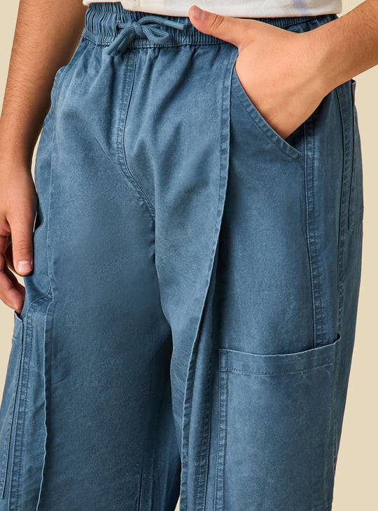 Juniors Solid Cargo Joggers