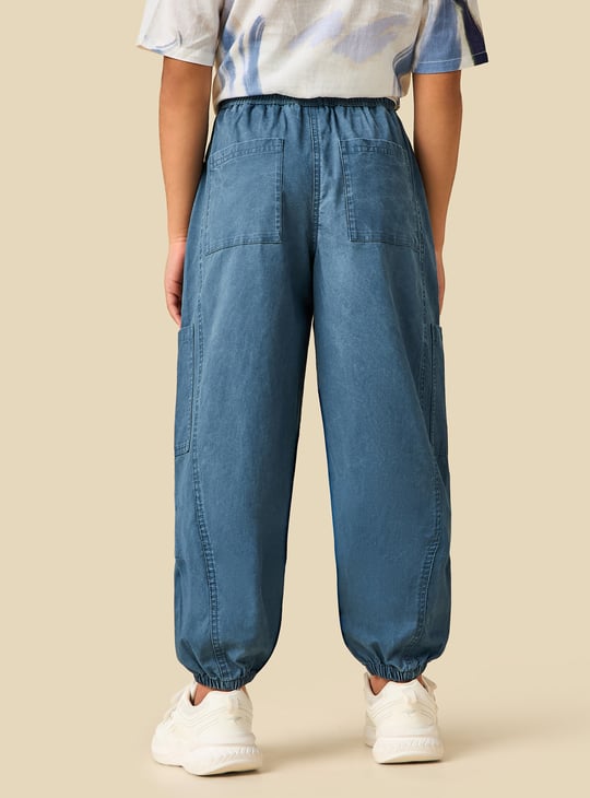 Juniors Solid Cargo Joggers