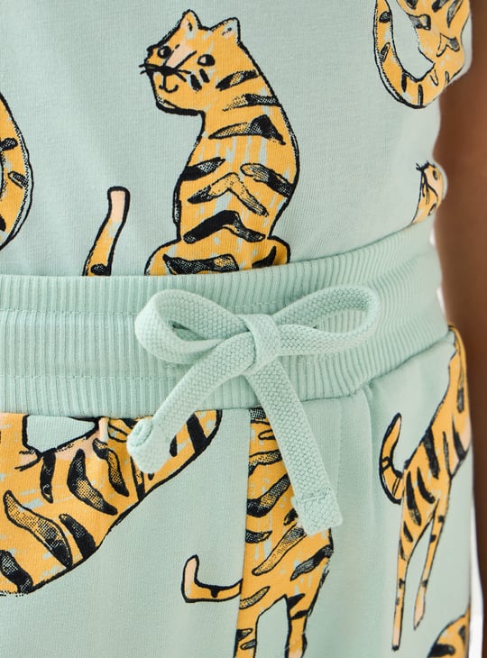 Juniors Tiger Print Shorts