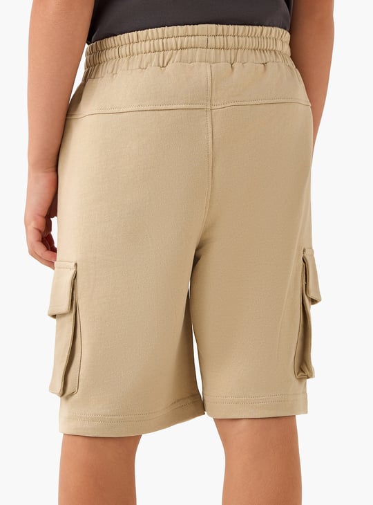 Juniors Solid Cargo Shorts