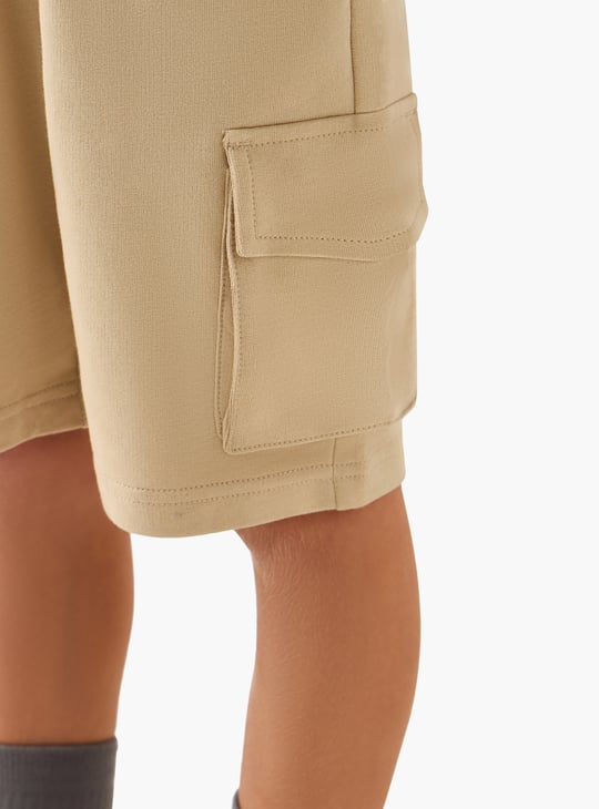 Juniors Solid Cargo Shorts