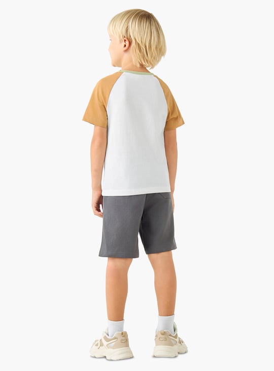 Juniors Printed T-shirt and Shorts - Set of 3