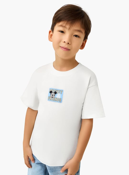 Juniors Mickey Mouse and Friends Print T-shirt