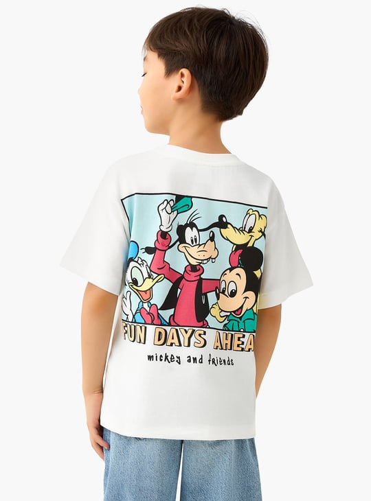 Juniors Mickey Mouse and Friends Print T-shirt