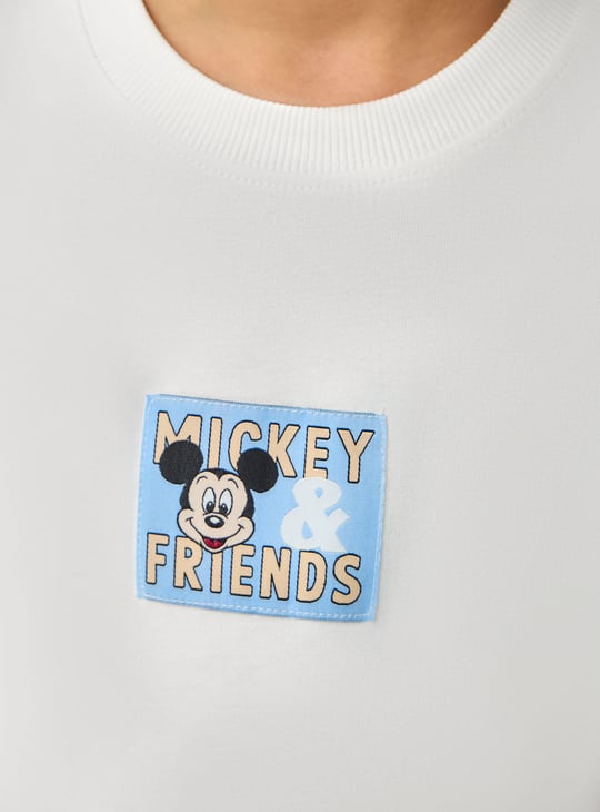 Juniors Mickey Mouse and Friends Print T-shirt
