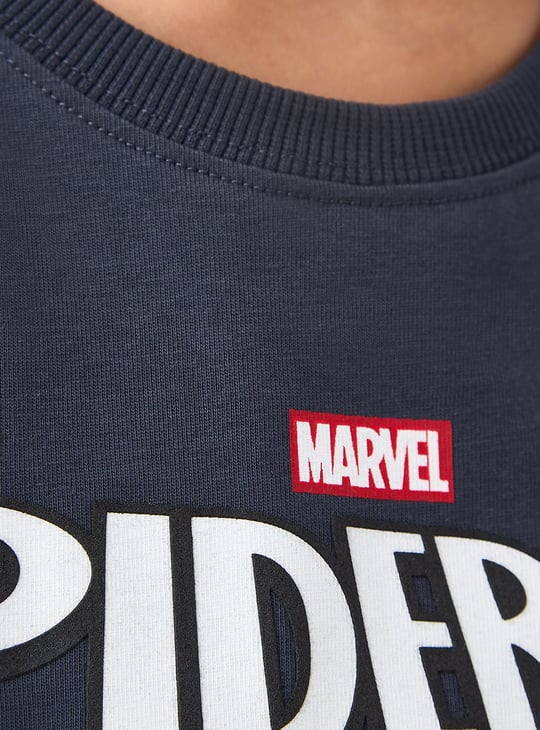 Juniors Spiderman Sequinned T-shirt