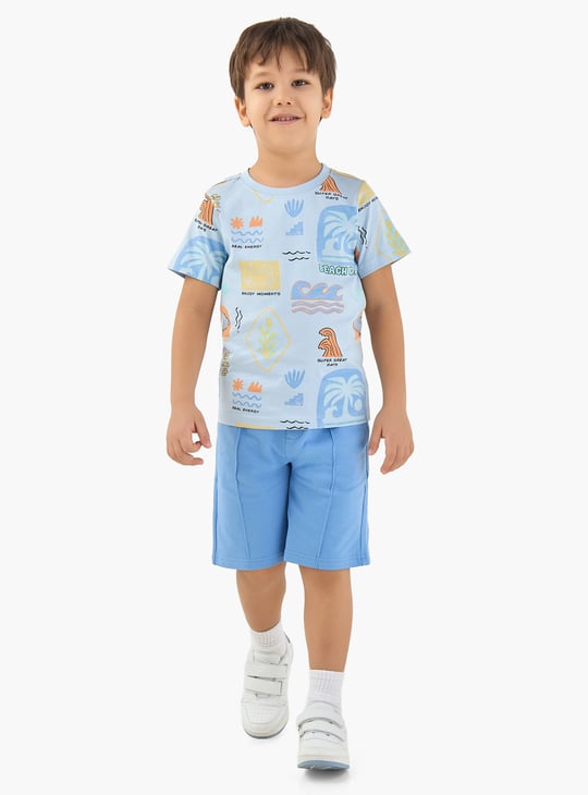 Juniors Solid Shorts with Drawstring Waistband