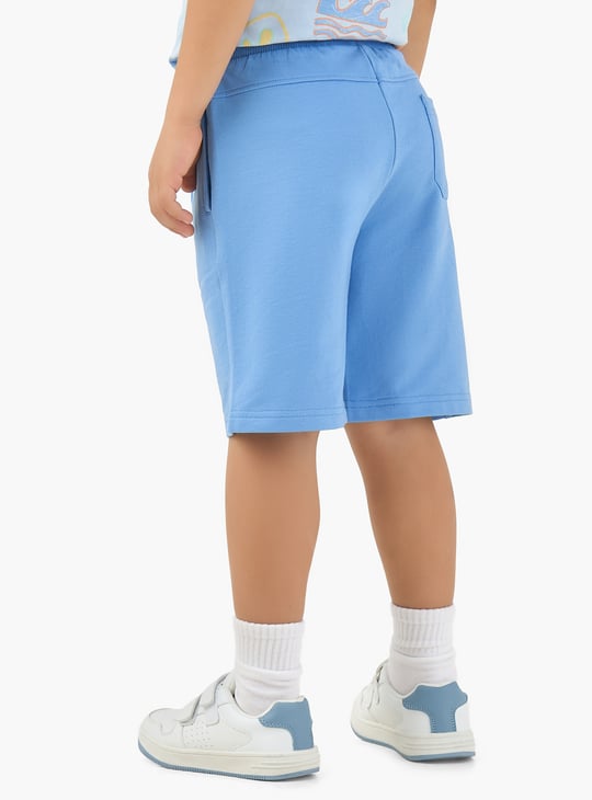 Juniors Solid Shorts with Drawstring Waistband