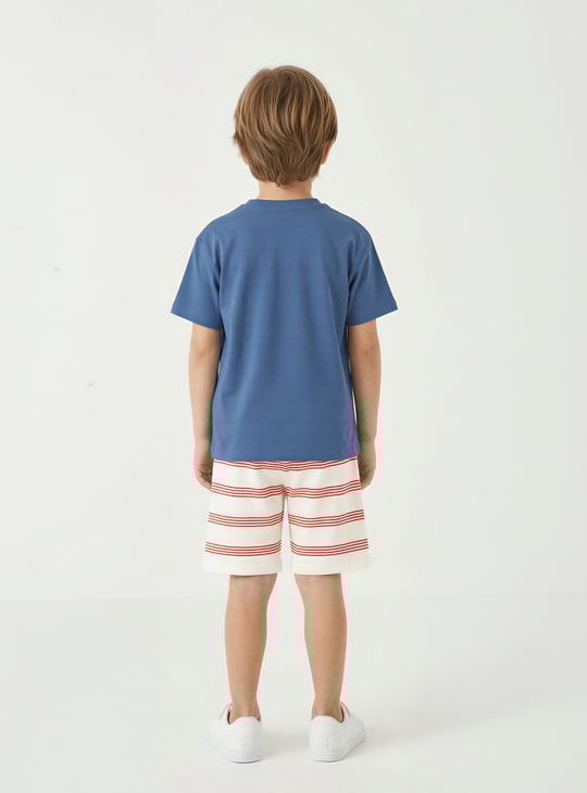 Juniors Sailor Applique T-shirt and Shorts - Set of 3