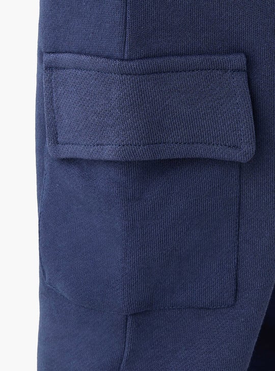 Juniors Solid Joggers with Cargo Pockets