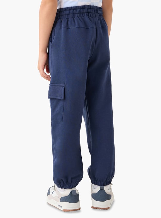 Juniors Solid Joggers with Cargo Pockets