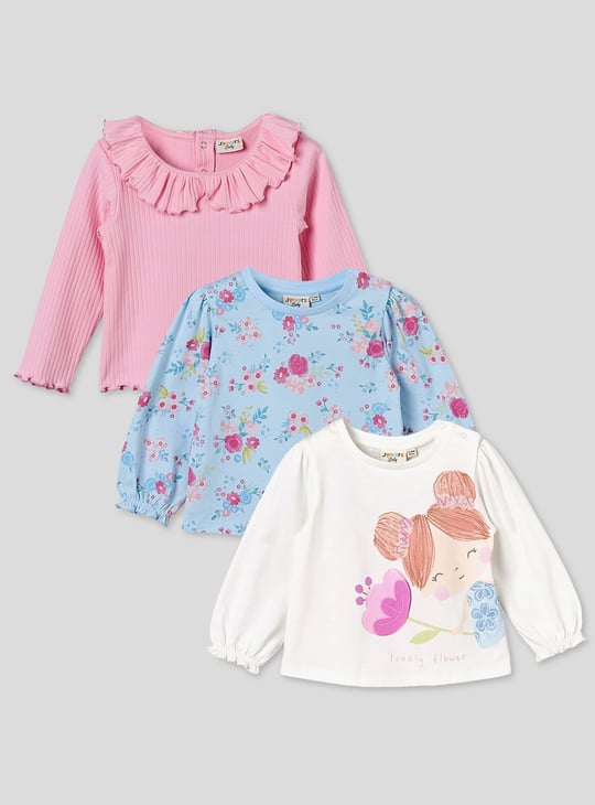 Juniors Assorted Long Sleeves Tops - Set of 3