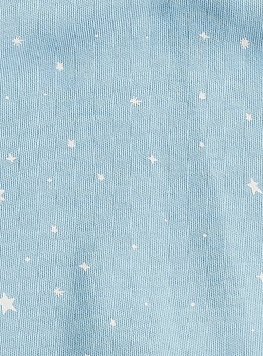 Juniors Solid T-shirt and Printed Dungaree Set