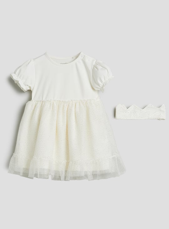 Giggles A-line Dress with Headband