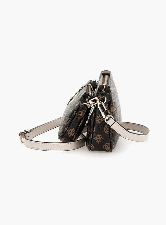 GUESS Noelle Monogram Sling Bag