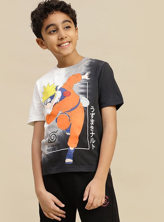 KIDSVILLE Boys Naruto Print T-shirt