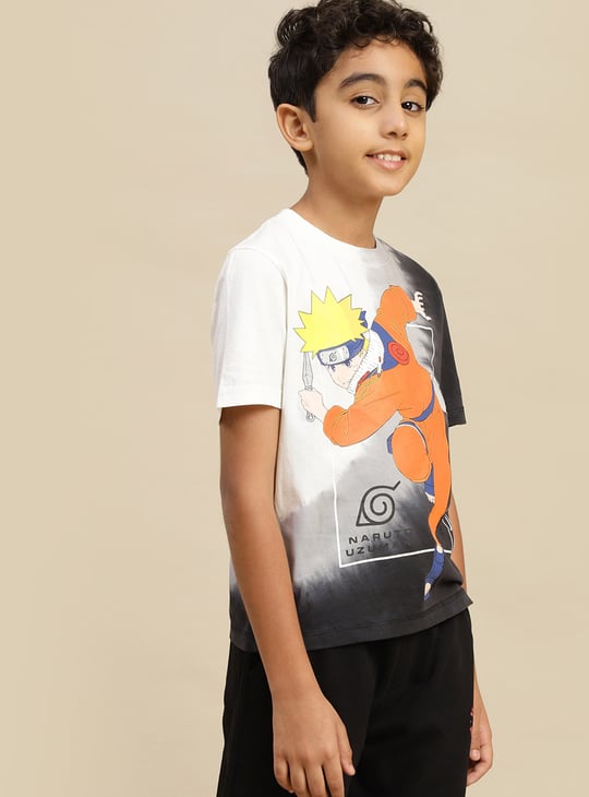 KIDSVILLE Boys Naruto Print T-shirt