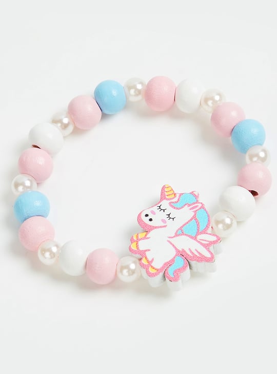 FAME FOREVER Unicorn Beaded Necklace and Bracelet