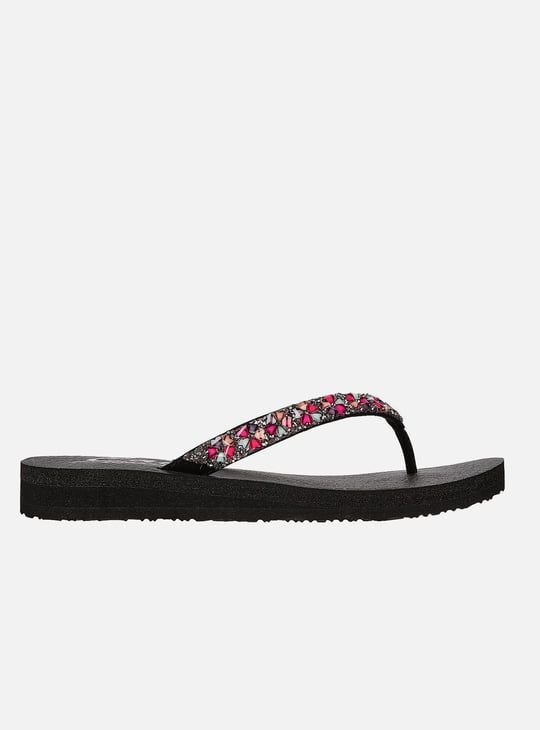 SKECHERS Embellished Flip Flops