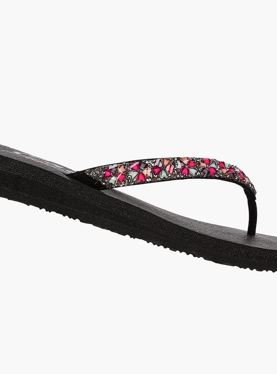 SKECHERS Embellished Flip Flops