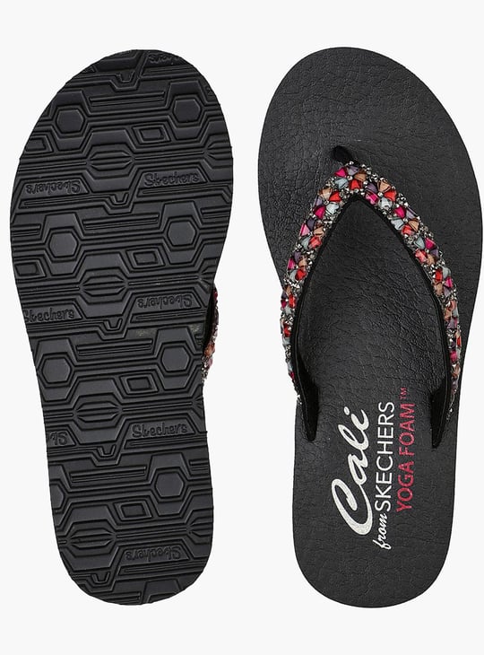 SKECHERS Embellished Flip Flops