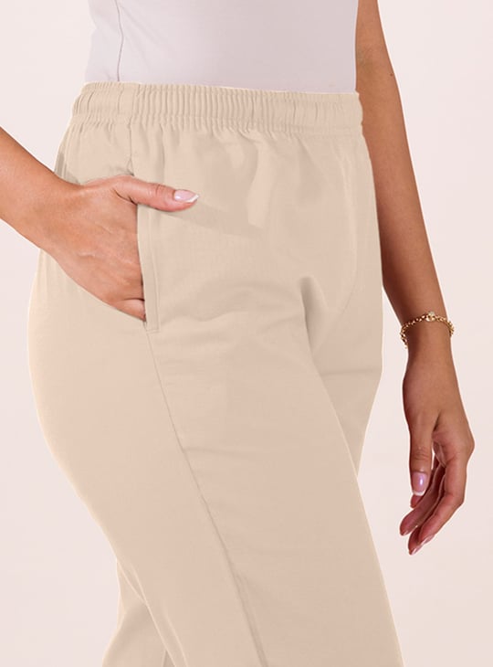 GO COLORS Solid Straight Pants