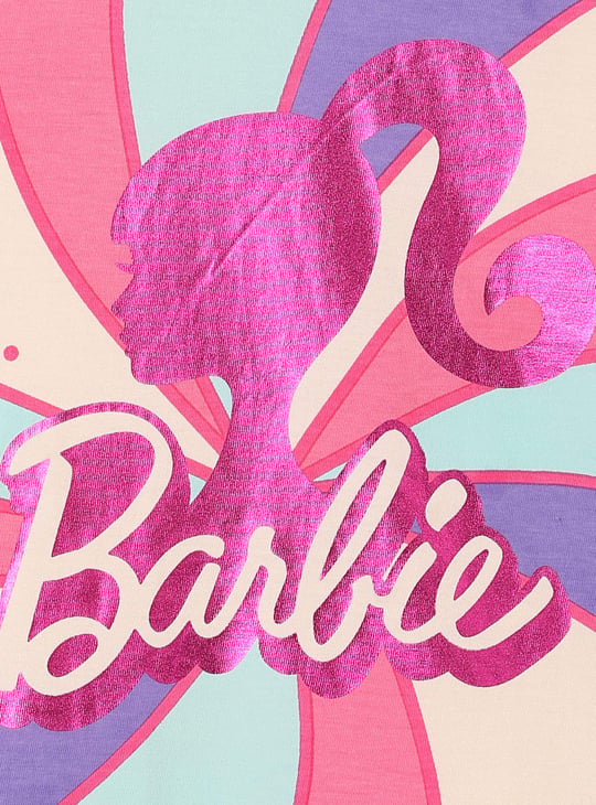 KIDSVILLE Girls Barbie Print T-shirt