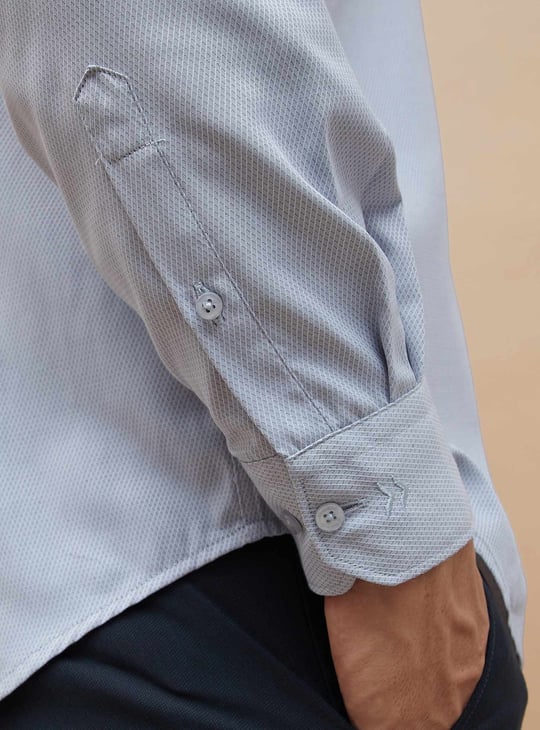 CODE Textured Regular Fit Formal Shirt
