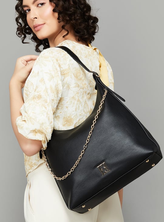 ELLE Hobo Bag with Chain Strap