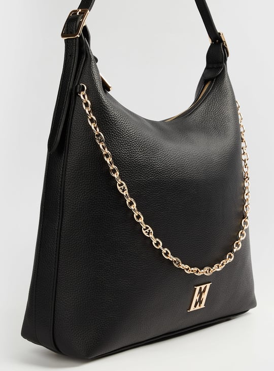 ELLE Hobo Bag with Chain Strap