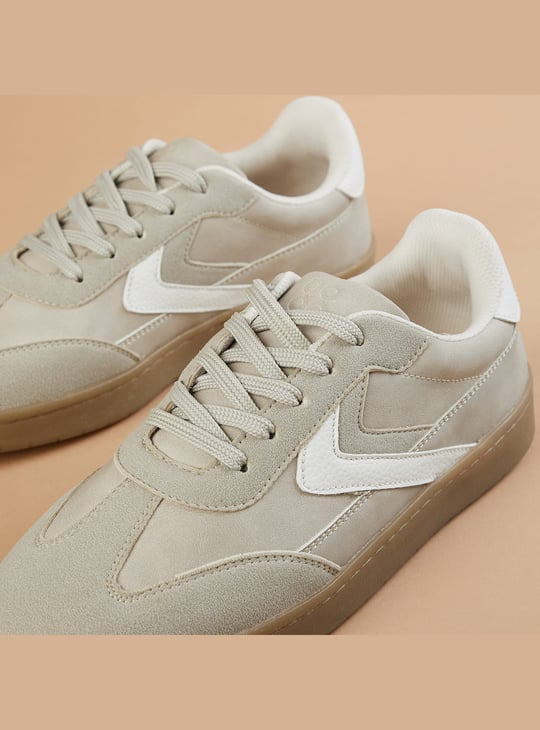 GINGER Sneakers with Contrast Ovelays