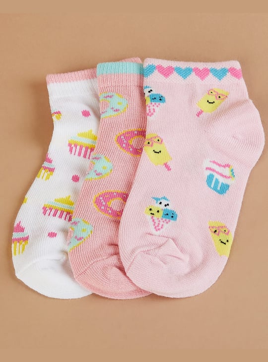 GINGER Assorted Ankle Length Socks - Pack of 3