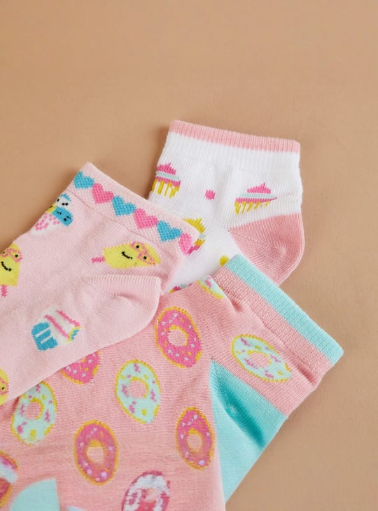GINGER Assorted Ankle Length Socks - Pack of 3