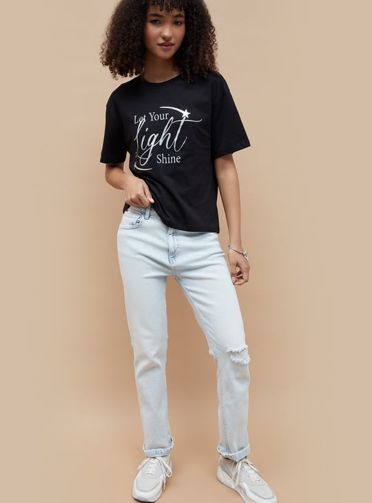 FAME FOREVER Graphic Print T-shirt