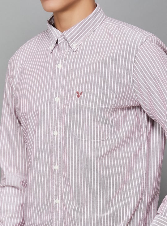 AMERICAN EAGLE Striped Regular Fit Shirt