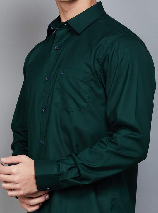 ALLEN SOLLY Solid Sport Fit Shirt