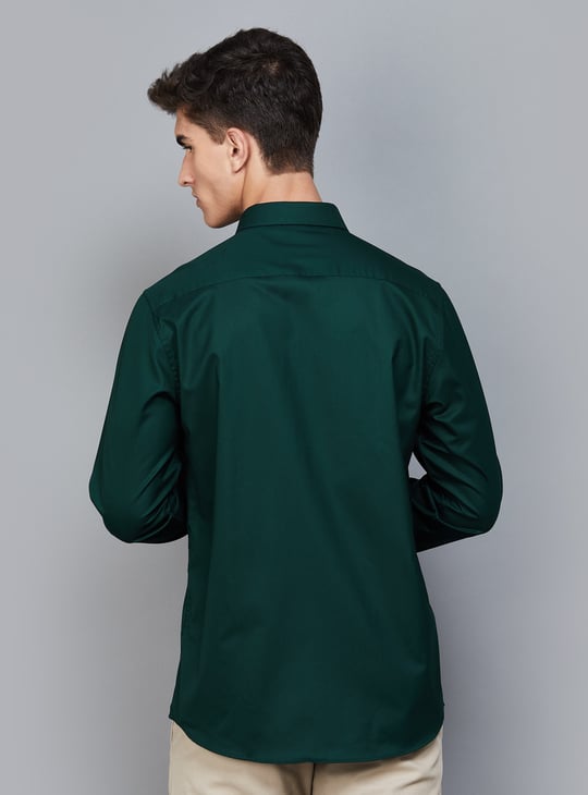 ALLEN SOLLY Solid Sport Fit Shirt