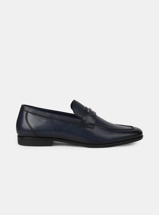 BATA Solid Slip-On Formal Shoes