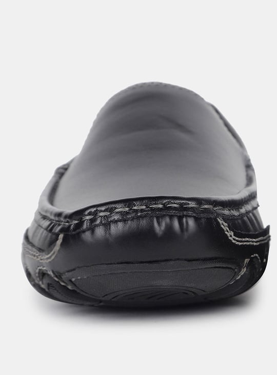 BATA Solid Loafers