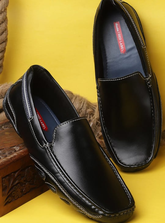 BATA Solid Loafers