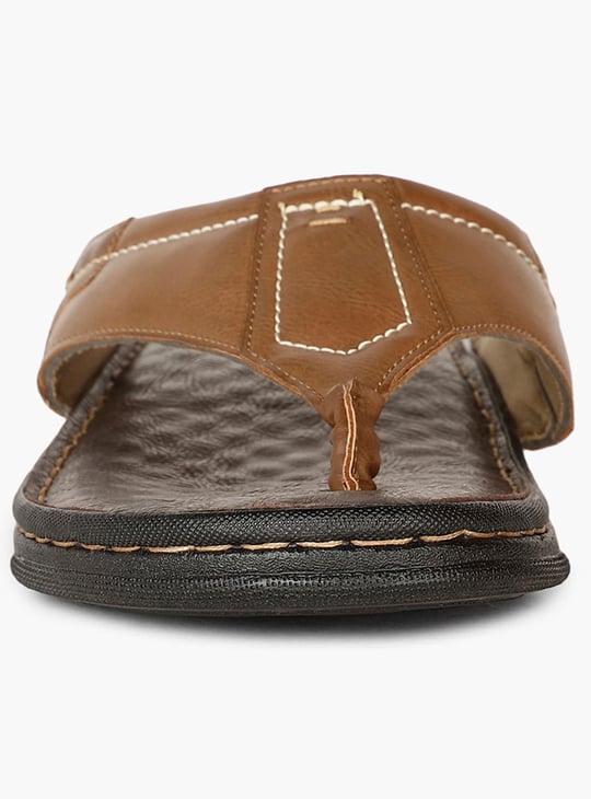 BATA Textured Faux Leather Sandals